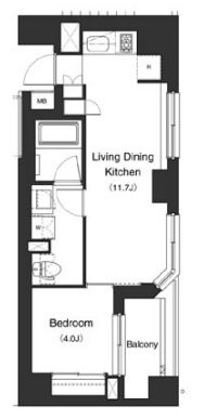 プライムアーバン笹塚　405号室　間取り