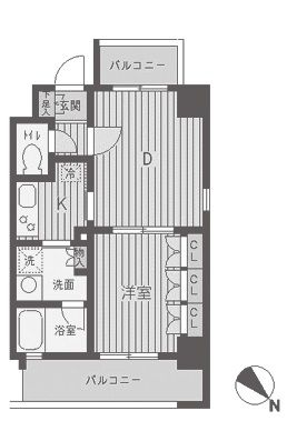 パークフラッツ渋谷代官山　506号室　間取り