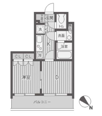 パークフラッツ渋谷代官山　903号室　間取り