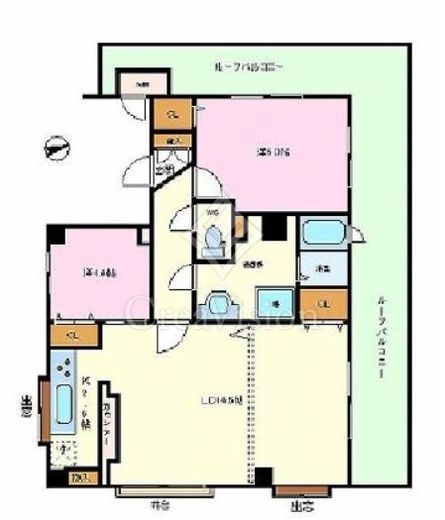 パークサイド白鳳代々木公園　7F1号室　間取り