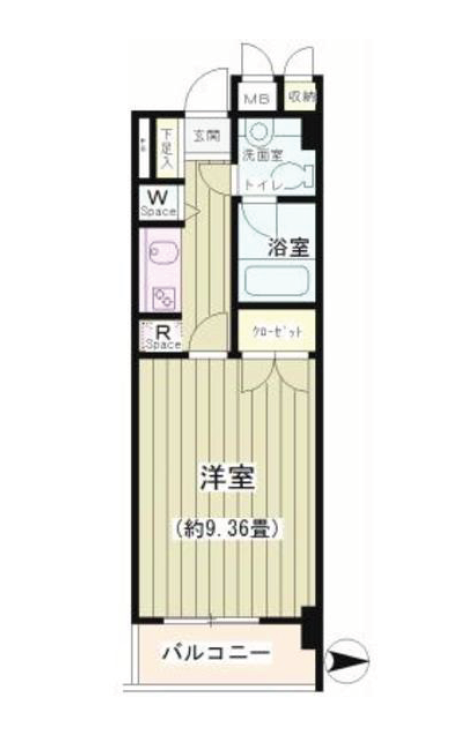 ノナプレイス渋谷神山町　207号室　間取り