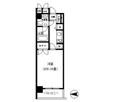 ノナプレイス渋谷神山町　107号室　間取り