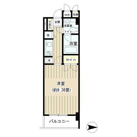 ノナプレイス渋谷神山町　203号室　間取り
