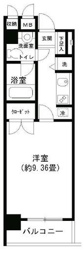 ノナプレイス渋谷神山町　208号室　間取り