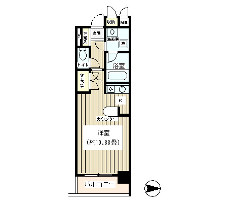 ノナプレイス渋谷神山町　307号室　間取り