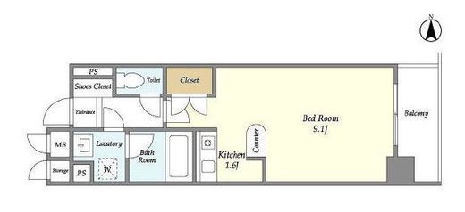 ノナプレイス渋谷神山町　308号室　間取り