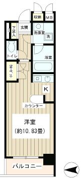 ノナプレイス渋谷神山町　309号室　間取り