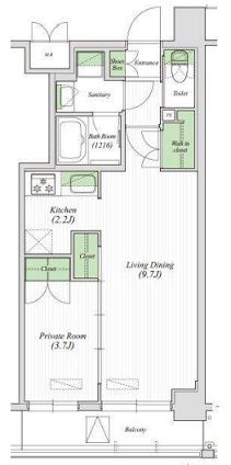 アーバネックス原宿　403号室　間取り