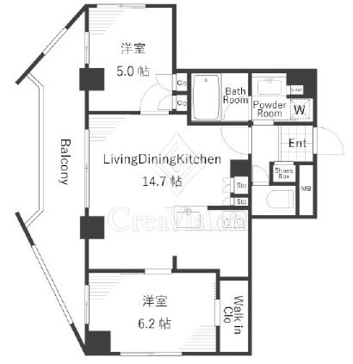 ベラスウィータ原宿　801号室　間取り