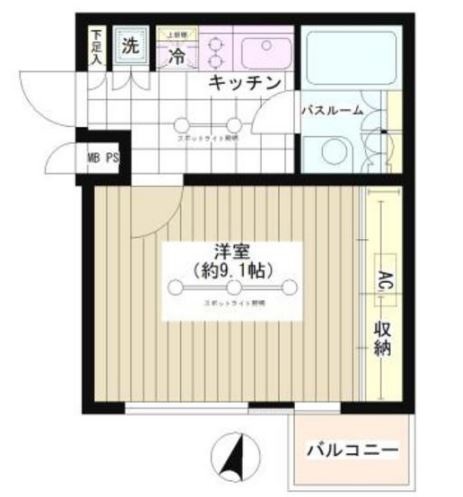 ジョイス広尾　204号室　間取り