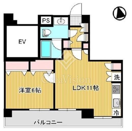 イルサント代々木上原　405号室　間取り