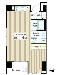 LA・RES西麻布　701号室　間取り
