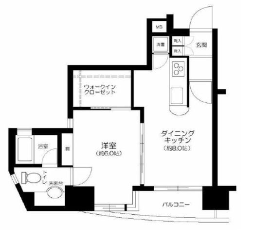 デュオ・スカーラ虎ノ門　601号室　間取り