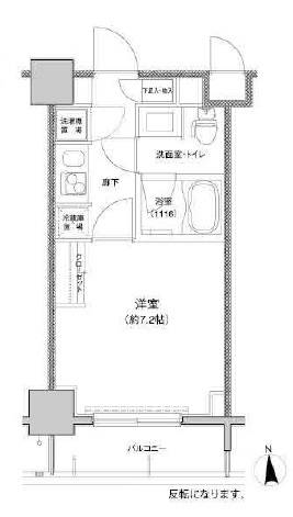 東急セットアップレジデンス恵比寿　704号室　間取り