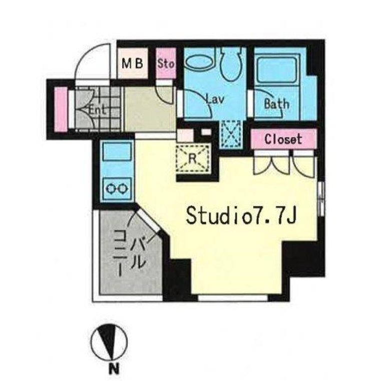 プライムアーバン恵比寿Ⅱ　604号室　間取り