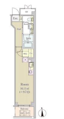 ダブル・リーブス半蔵門　502号室　間取り