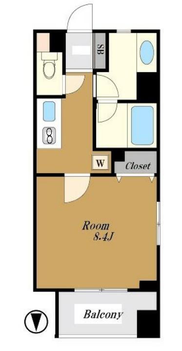 リーガルタワー神保町　406号室　間取り