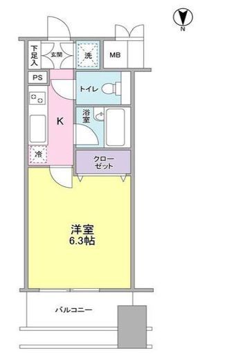 プロスペクト・グラーサ広尾　1002号室　間取り