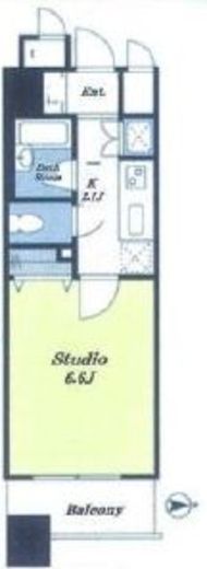 プロスペクト・グラーサ広尾　208号室　間取り