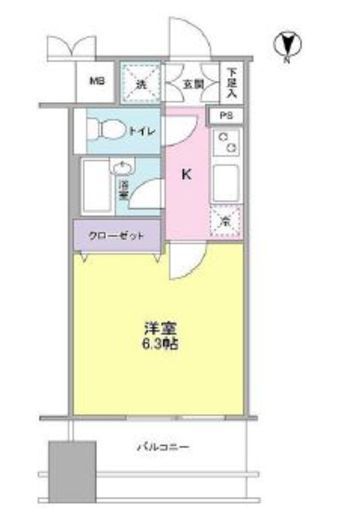 プロスペクト・グラーサ広尾　403号室　間取り
