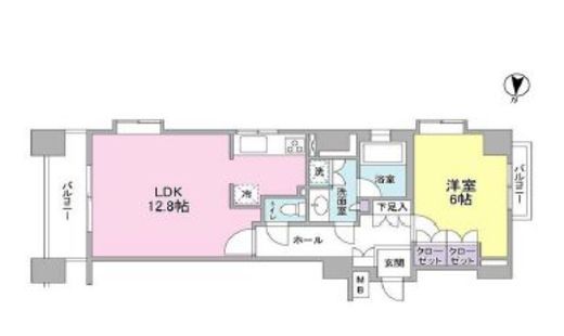 プロスペクト・グラーサ広尾　509号室　間取り