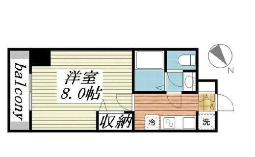 メゾン・ド・ヴィレ日本橋浜町　208号室　間取り