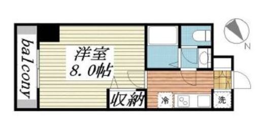 メゾン・ド・ヴィレ日本橋浜町　602号室　間取り