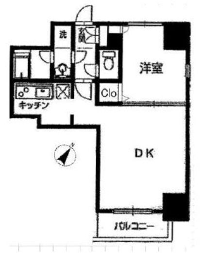メゾン・ド・ヴィレ日本橋浜町　1101号室　間取り