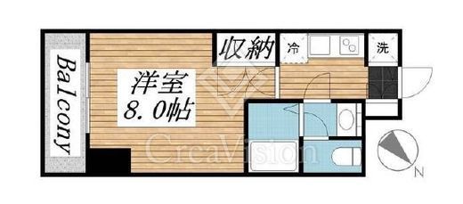 メゾン・ド・ヴィレ日本橋浜町　403号室　間取り