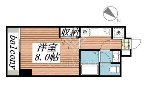 メゾン・ド・ヴィレ日本橋浜町　205号室　間取り