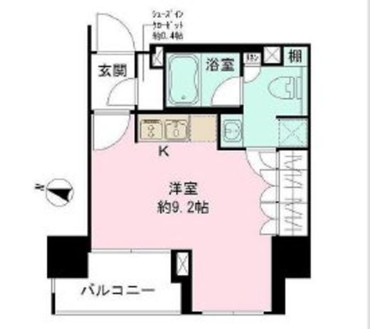 ザ・パークワンズ千代田佐久間町　702号室　間取り