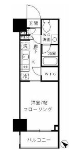 パークリュクス渋谷北参道mono　903号室　間取り