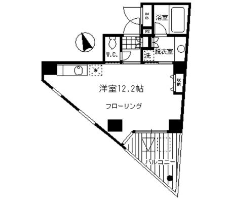 北参道スタイル　602号室　間取り