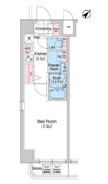 コンフォリア森下WEST　901号室　間取り