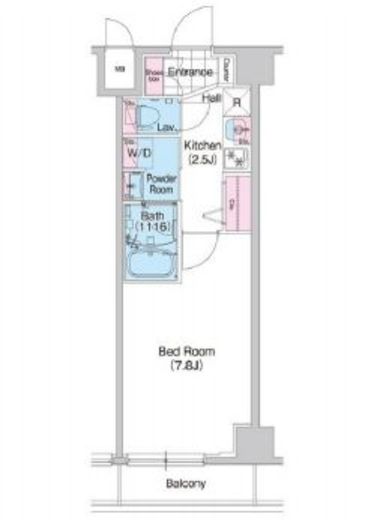 コンフォリア森下ウエスト　204号室　間取り