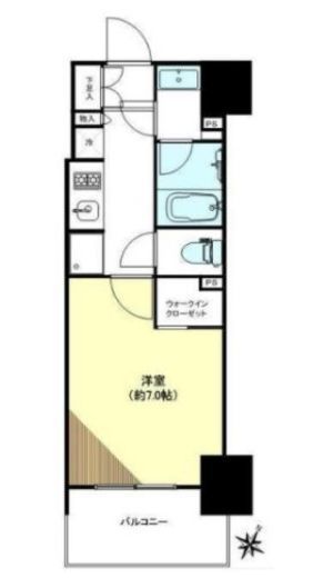 シティハウス東麻布　402号室　間取り