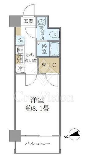 ザ・パールレジデンス芝公園　503号室　間取り