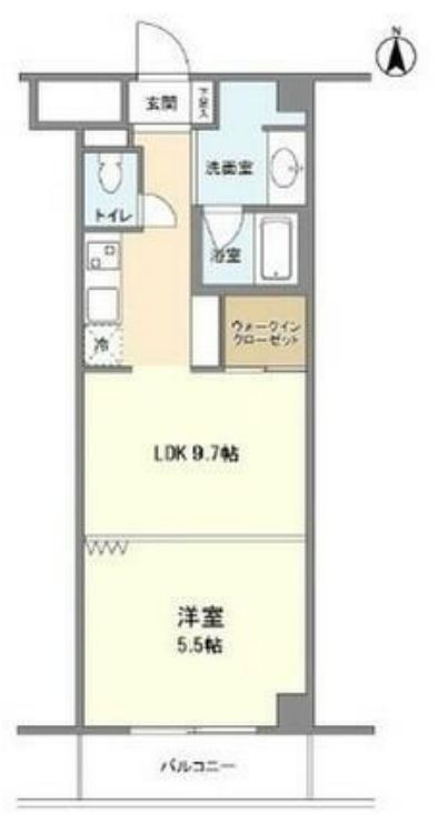 ラクラス麻布十番　505号室　間取り