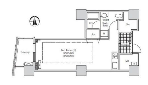 アクティ汐留　2613号室　間取り