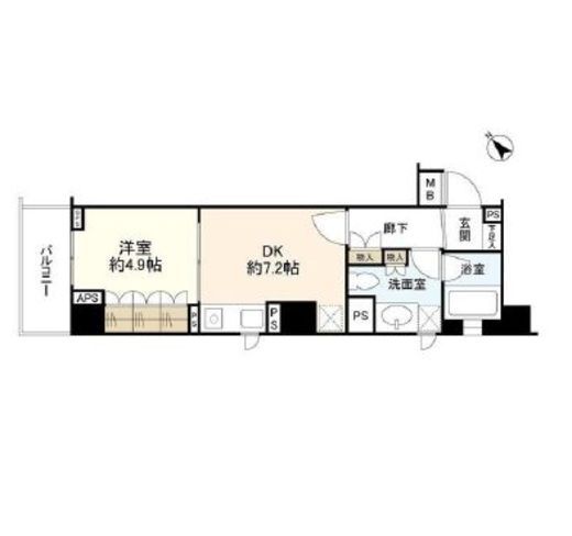 グランスイート代々木　3F4号室　間取り