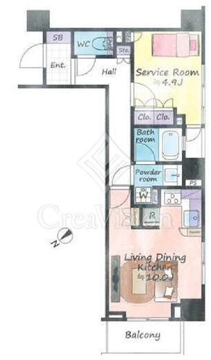 グランスイート代々木　603号室　間取り
