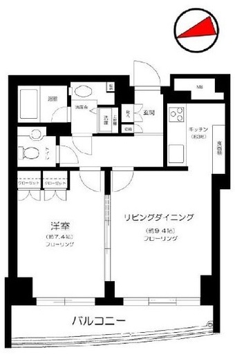 イトーピア広尾ヒルズクローチェ　804号室　間取り