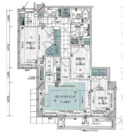 ブランズ六本木　114号室　間取り