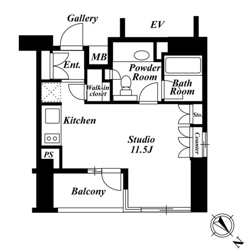 プレミアブラン代々木公園　506号室　間取り