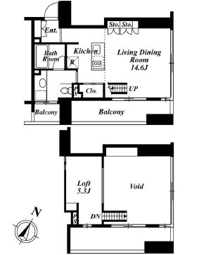 プレミアブラン代々木公園　704号室　間取り