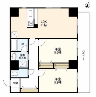 グランドゥール広尾　402号室　間取り