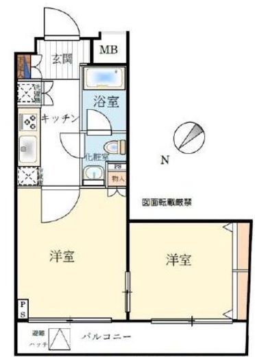 パレステュディオ神楽坂シティタワー　3F4号室　間取り