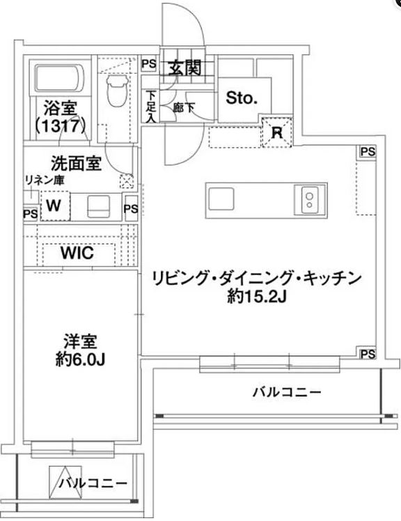 エルスタンザ代々木　502号室　間取り