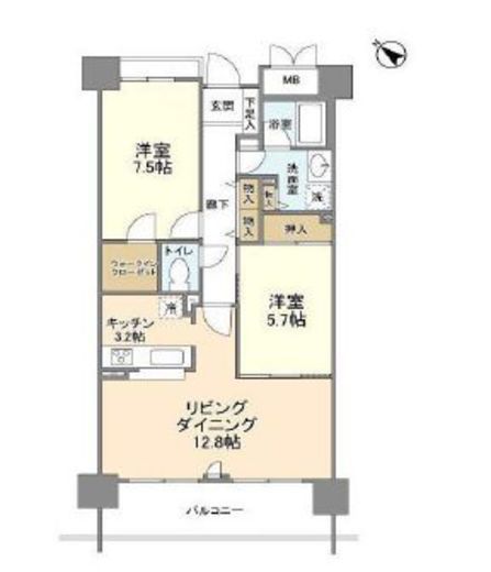 ブリリアントヨス　903号室　間取り