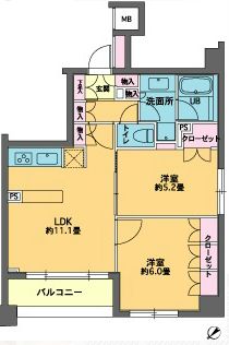 カスタリア東日本橋2　1004号室　間取り